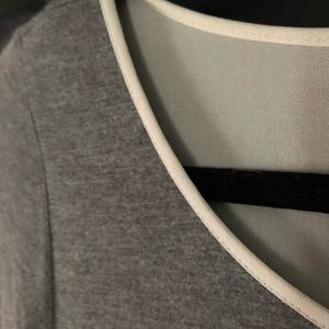 Cynthia Rowley L/S layered top, cute details, M